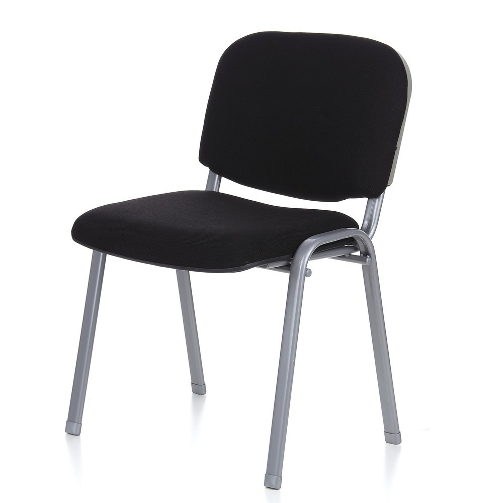 Produktabbildung Nr. 10: hjh OFFICE Konferenzstuhl / Besucherstuhl / XT 600, schwarz/silber