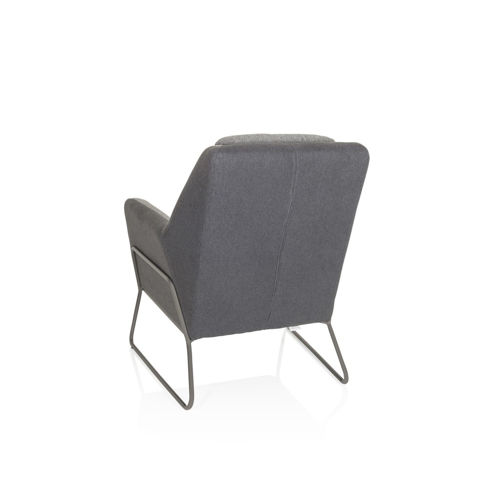 Produktabbildung Nr. 10: hjh OFFICE Loungesessel LAGUN Kufengestell, 1-Sitzer, hellgrau/dunkelgrau