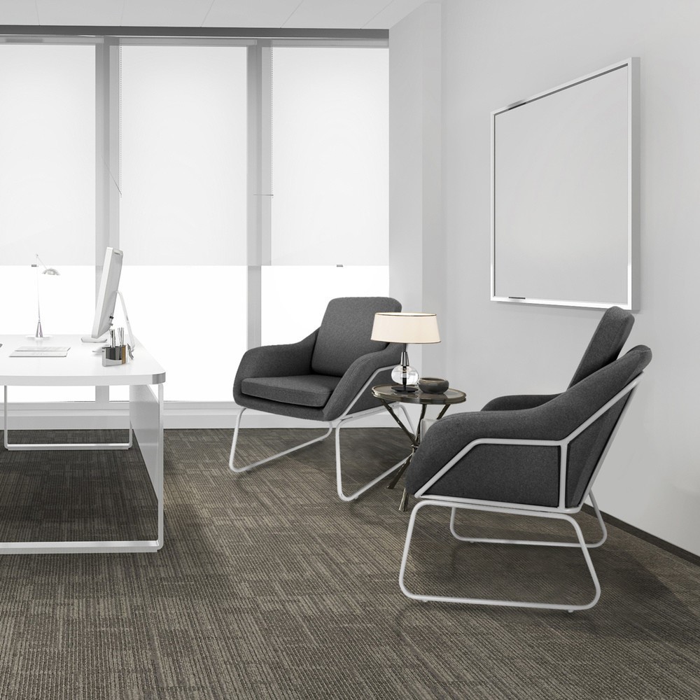 Produktabbildung Nr. 4: hjh OFFICE Loungesessel / Relaxsessel LAGUNO W Stoff dunkelgrau, 1-Sitzer