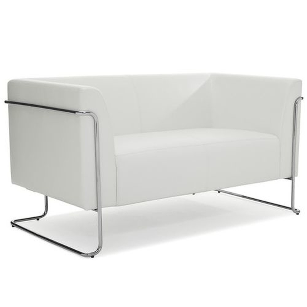 Produktabbildung Nr. 4: hjh OFFICE Loungesofa CURACAO Kunstleder, 2-Sitzer, weiß