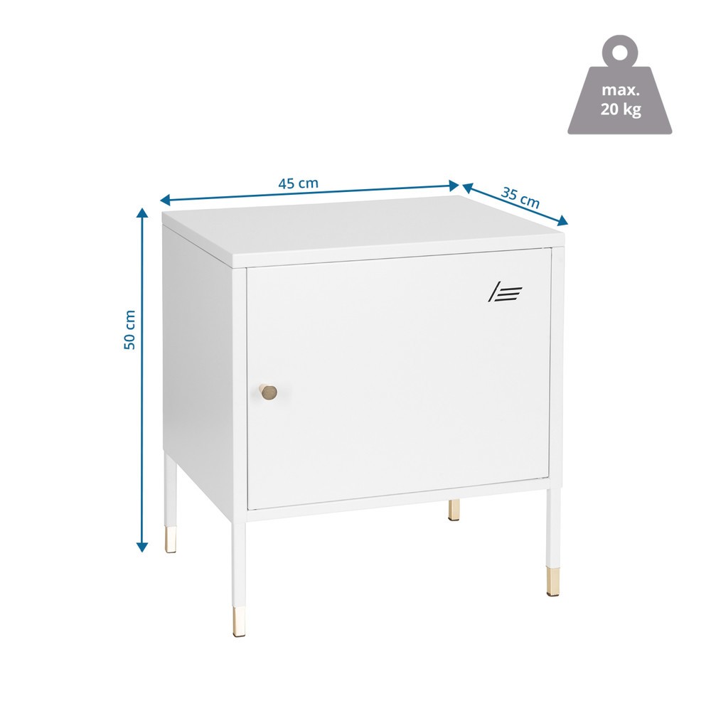 Produktabbildung Nr. 5: hjh OFFICE Metallschrank / Sideboard UMEO Metall, weiß