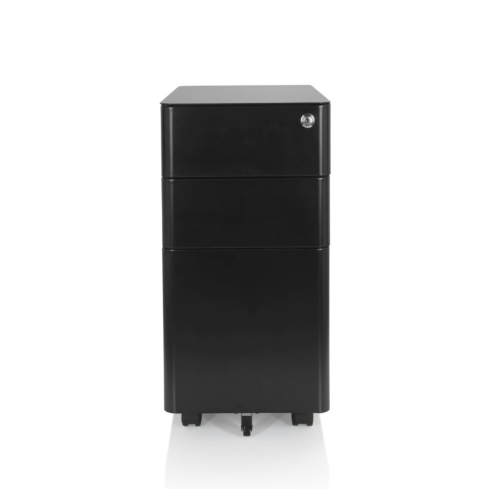 Produktabbildung: hjh OFFICE Rollcontainer COLOR I Metall, schwarz