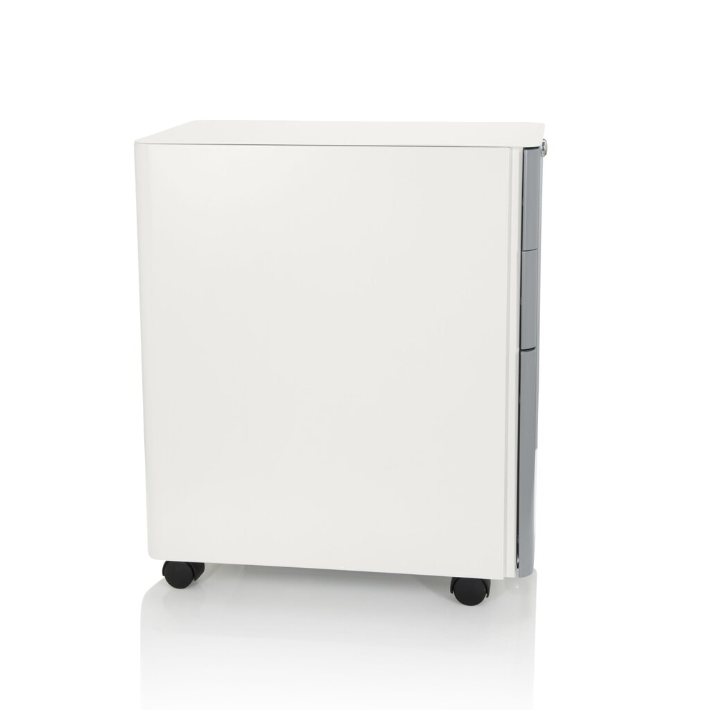 Produktabbildung Nr. 8: hjh OFFICE Rollcontainer COLOR I Metall, weiß / grau