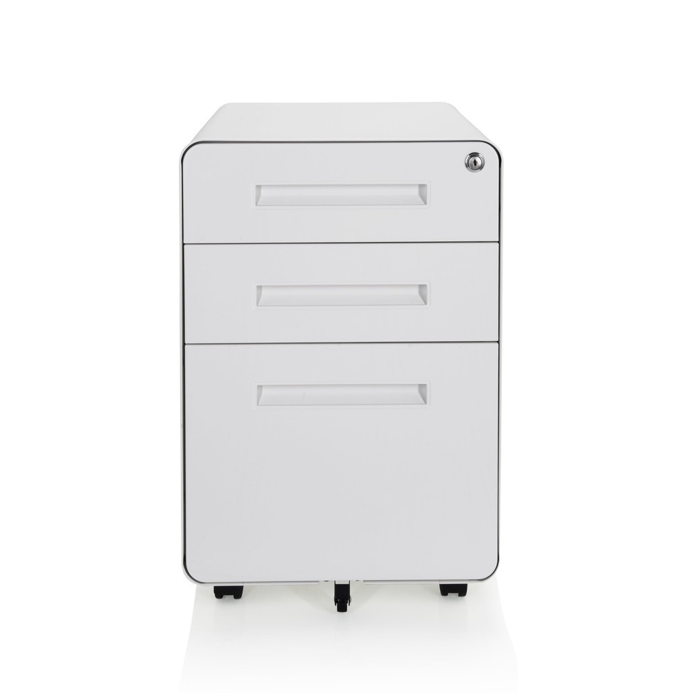 Produktabbildung: hjh OFFICE Rollcontainer COLOR PLUS I Metall, weiß