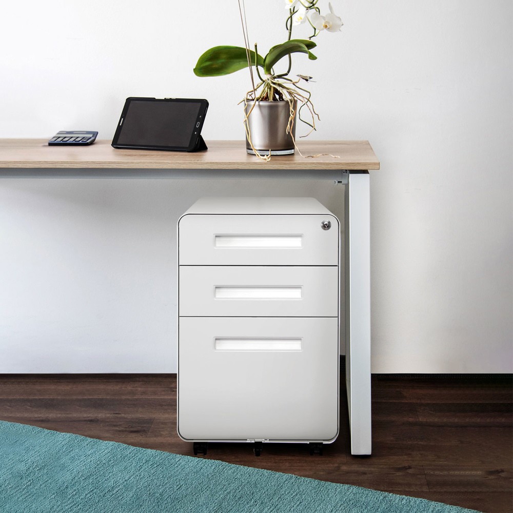 Produktabbildung Nr. 3: hjh OFFICE Rollcontainer COLOR PLUS I Metall, weiß