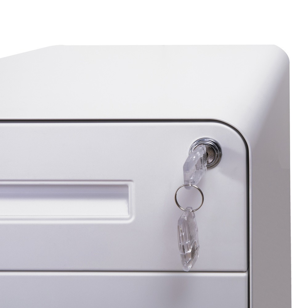 Produktabbildung Nr. 4: hjh OFFICE Rollcontainer COLOR PLUS I Metall, weiß