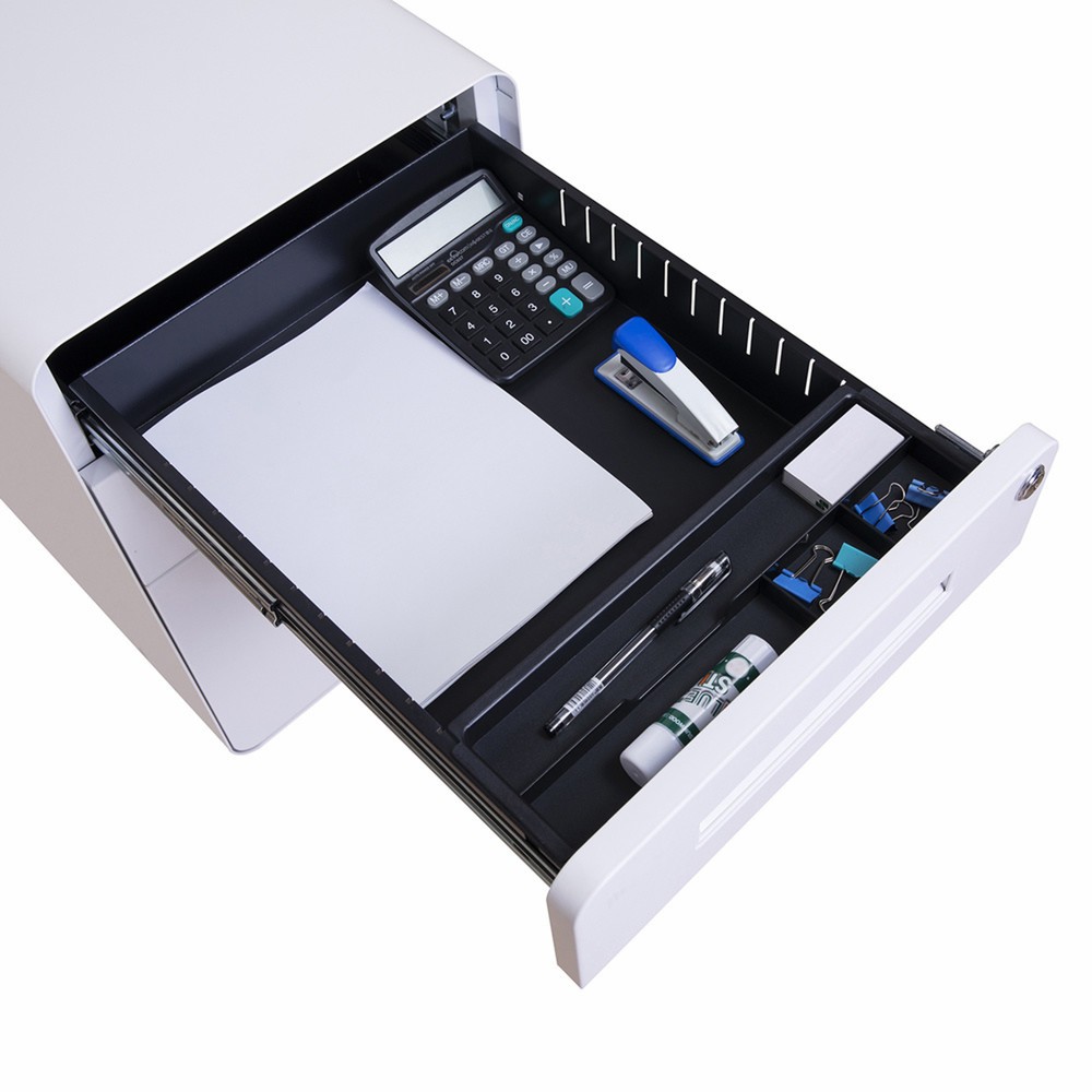 Produktabbildung Nr. 5: hjh OFFICE Rollcontainer COLOR PLUS I Metall, weiß