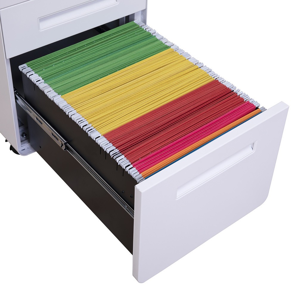 Produktabbildung Nr. 7: hjh OFFICE Rollcontainer COLOR PLUS I Metall, weiß