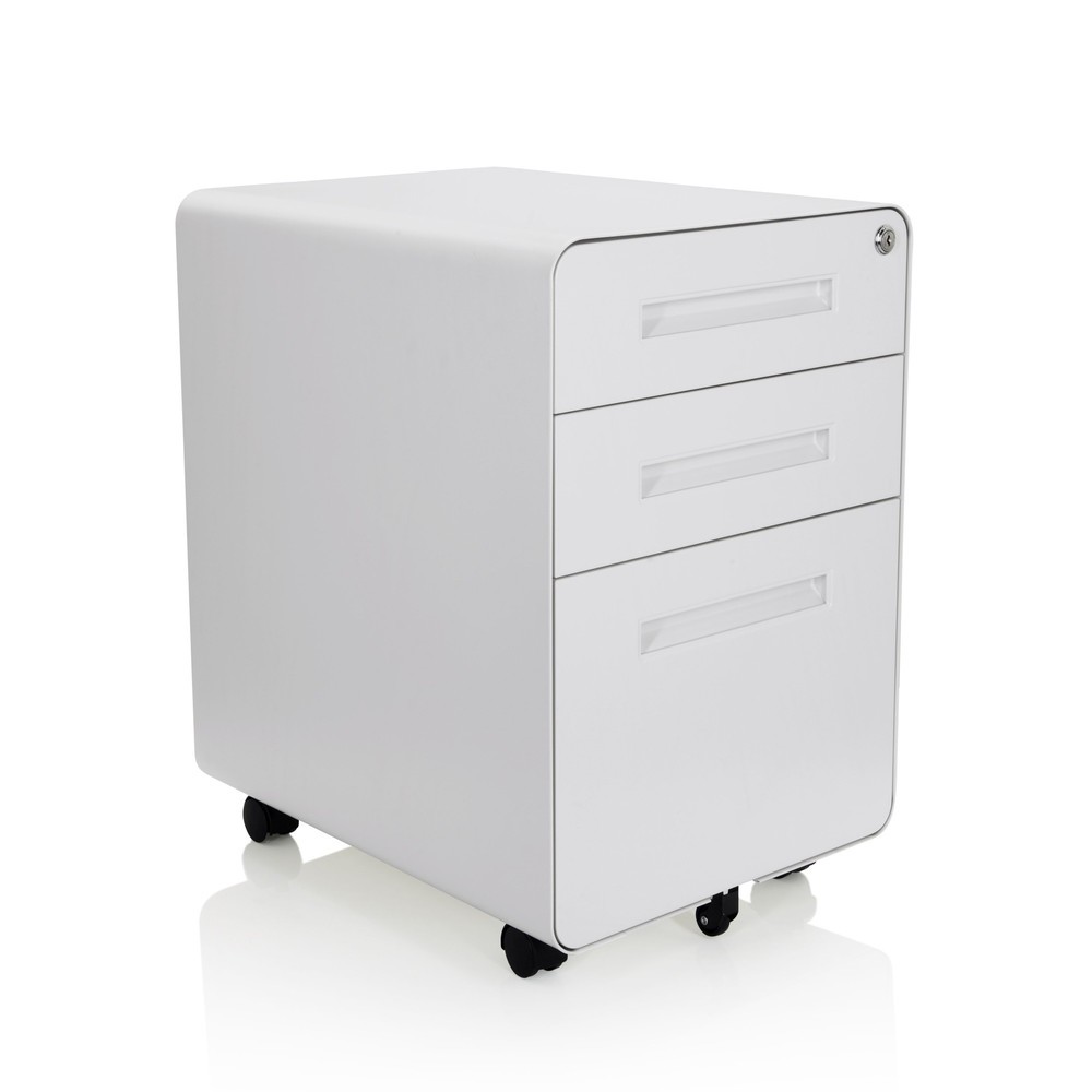 Produktabbildung Nr. 8: hjh OFFICE Rollcontainer COLOR PLUS I Metall, weiß