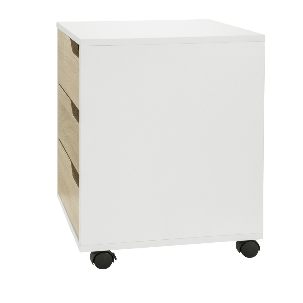 Produktabbildung Nr. 10: hjh OFFICE Rollcontainer ORGANISER I, eiche hell / weiß