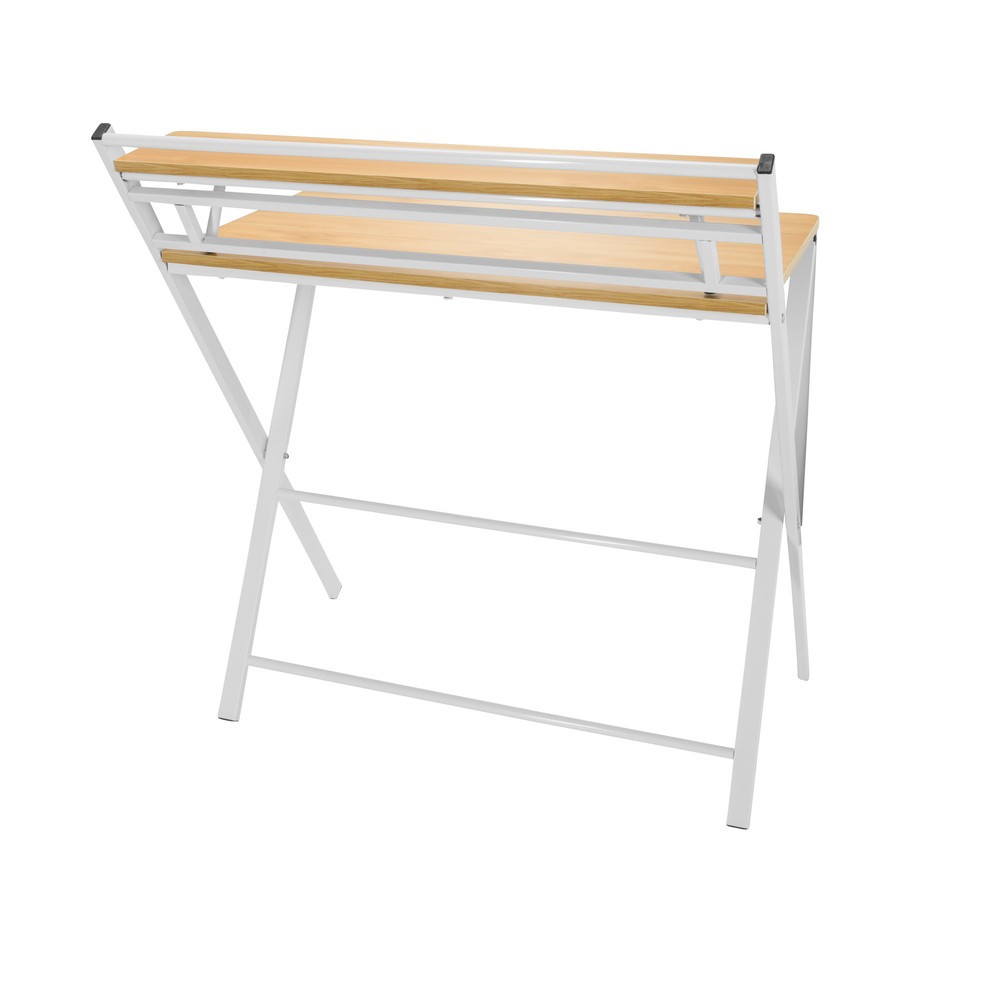 Produktabbildung Nr. 10: hjh OFFICE Schreibtisch / Arbeitstisch EASY CLAP 92 x 84, eiche hell / weiß