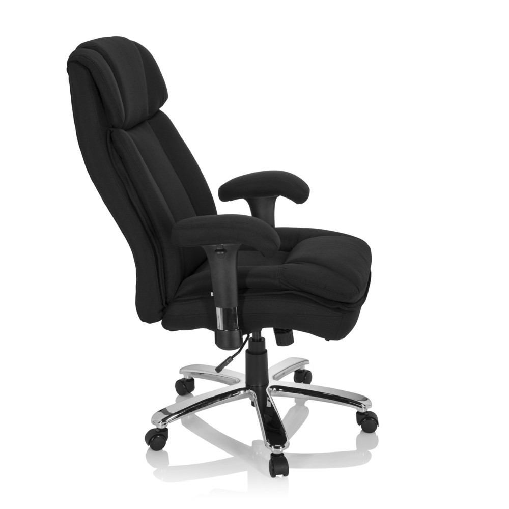 Produktabbildung Nr. 3: hjh OFFICE Schwerlaststuhl / Büro BUILDER XXL I Stoff, schwarz