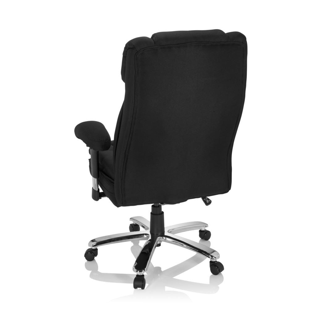 Produktabbildung Nr. 6: hjh OFFICE Schwerlaststuhl / Büro BUILDER XXL I Stoff, schwarz