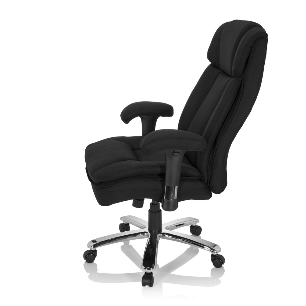 Produktabbildung Nr. 8: hjh OFFICE Schwerlaststuhl / Büro BUILDER XXL I Stoff, schwarz