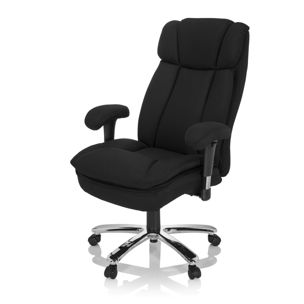 Produktabbildung Nr. 9: hjh OFFICE Schwerlaststuhl / Büro BUILDER XXL I Stoff, schwarz