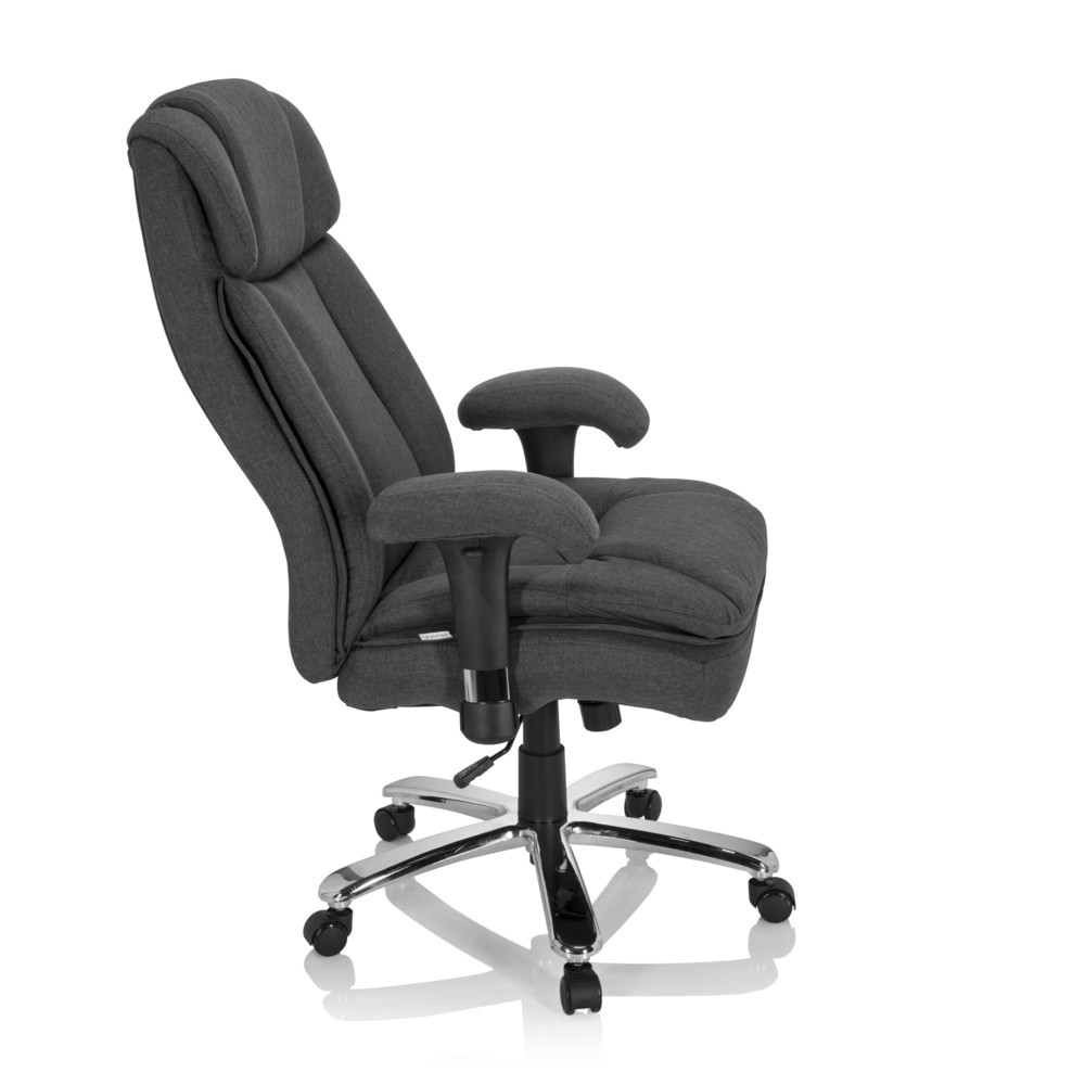 Produktabbildung Nr. 3: hjh OFFICE Schwerlaststuhl / Büro BUILDER XXL I Stoff, dunkelgrau