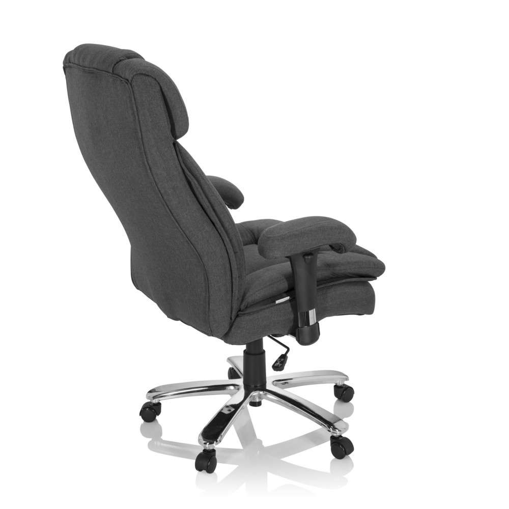 Produktabbildung Nr. 4: hjh OFFICE Schwerlaststuhl / Büro BUILDER XXL I Stoff, dunkelgrau
