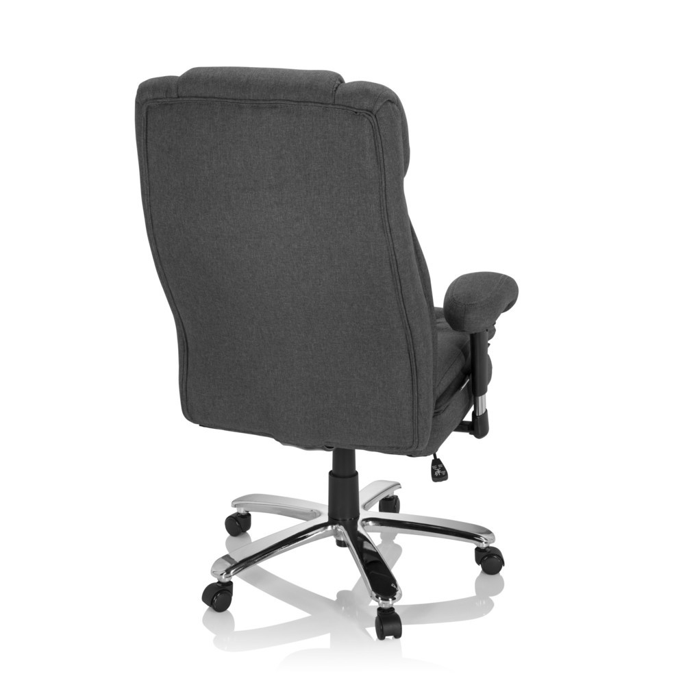 Produktabbildung Nr. 5: hjh OFFICE Schwerlaststuhl / Büro BUILDER XXL I Stoff, dunkelgrau