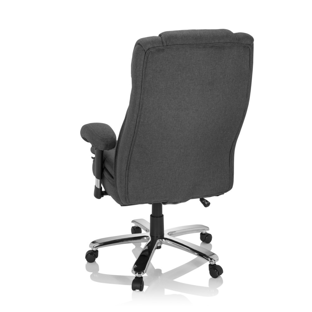 Produktabbildung Nr. 6: hjh OFFICE Schwerlaststuhl / Büro BUILDER XXL I Stoff, dunkelgrau