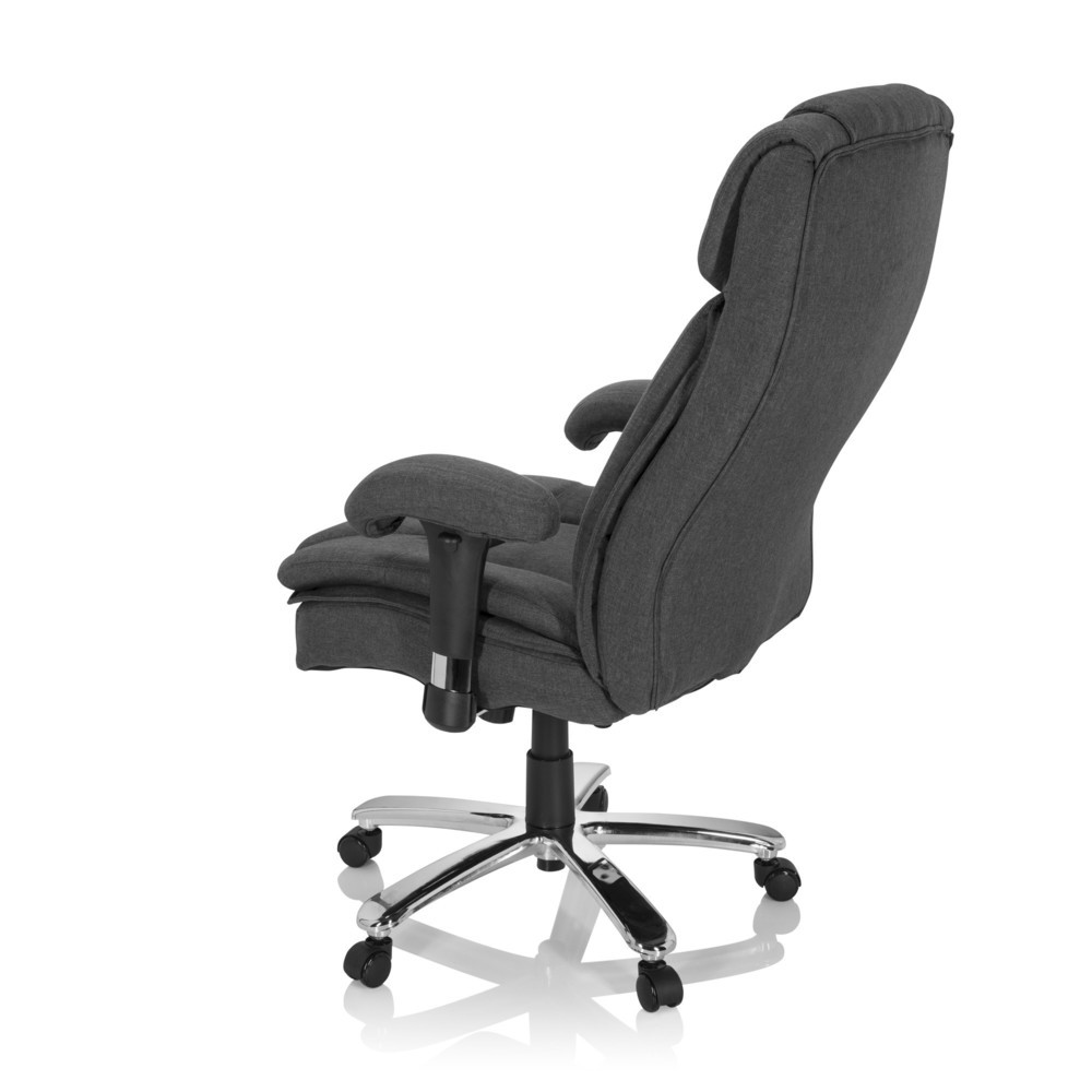 Produktabbildung Nr. 7: hjh OFFICE Schwerlaststuhl / Büro BUILDER XXL I Stoff, dunkelgrau