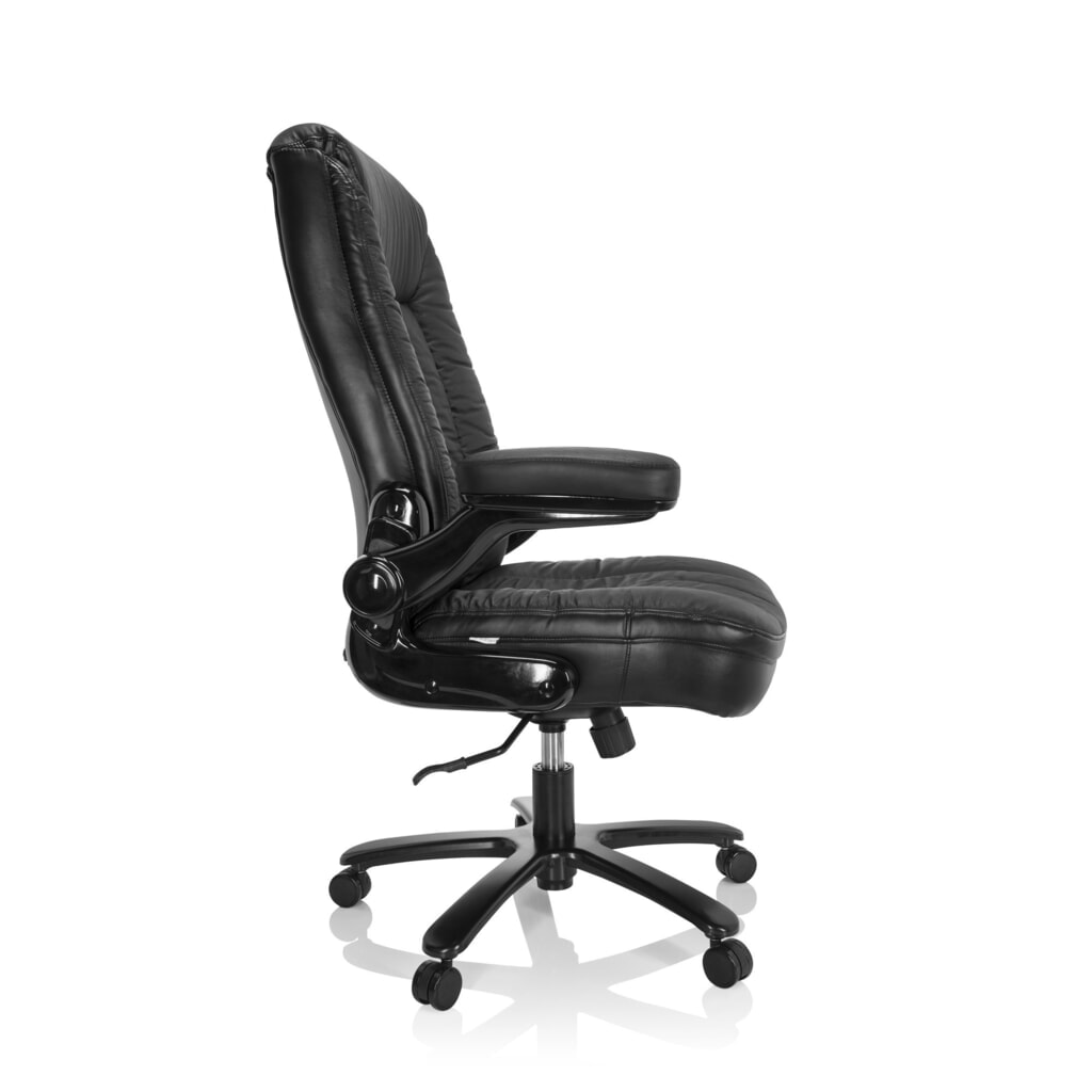 hjh OFFICE Schwerlaststuhl / Büro INSTRUCTOR III XXL Leder, schwarz Produktabbildung Nr. 3: hjh OFFICE Schwerlaststuhl / Büro INSTRUCTOR III XXL Leder, schwarz