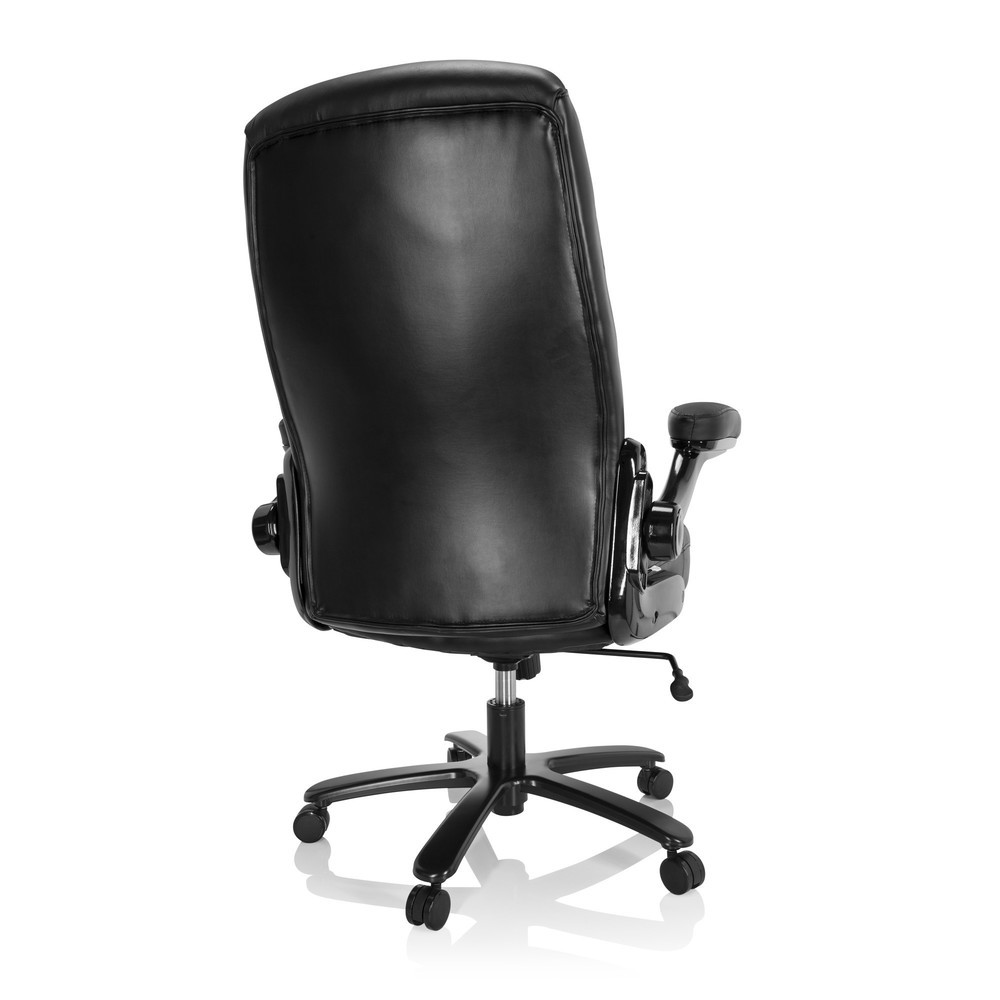 Produktabbildung Nr. 5: hjh OFFICE Schwerlaststuhl / Büro INSTRUCTOR III XXL Leder, schwarz
