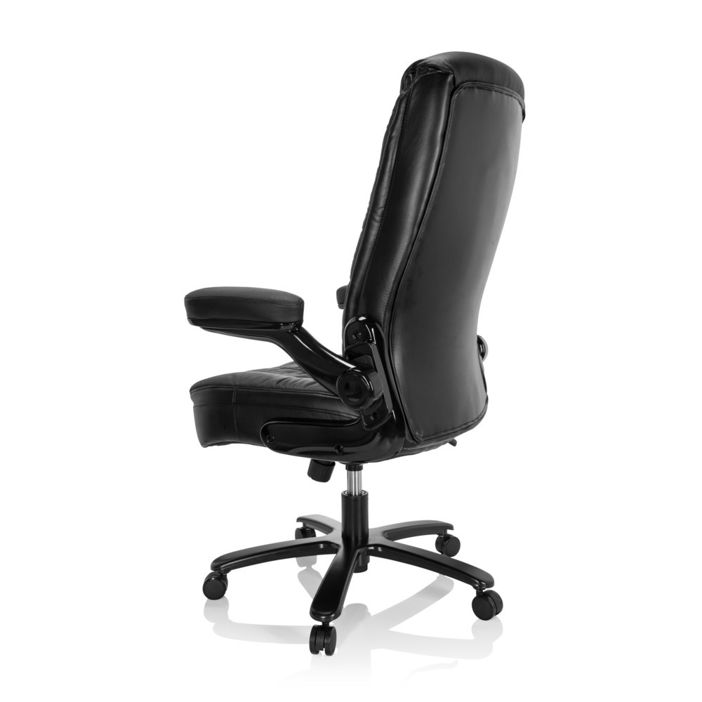 Produktabbildung Nr. 7: hjh OFFICE Schwerlaststuhl / Büro INSTRUCTOR III XXL Leder, schwarz