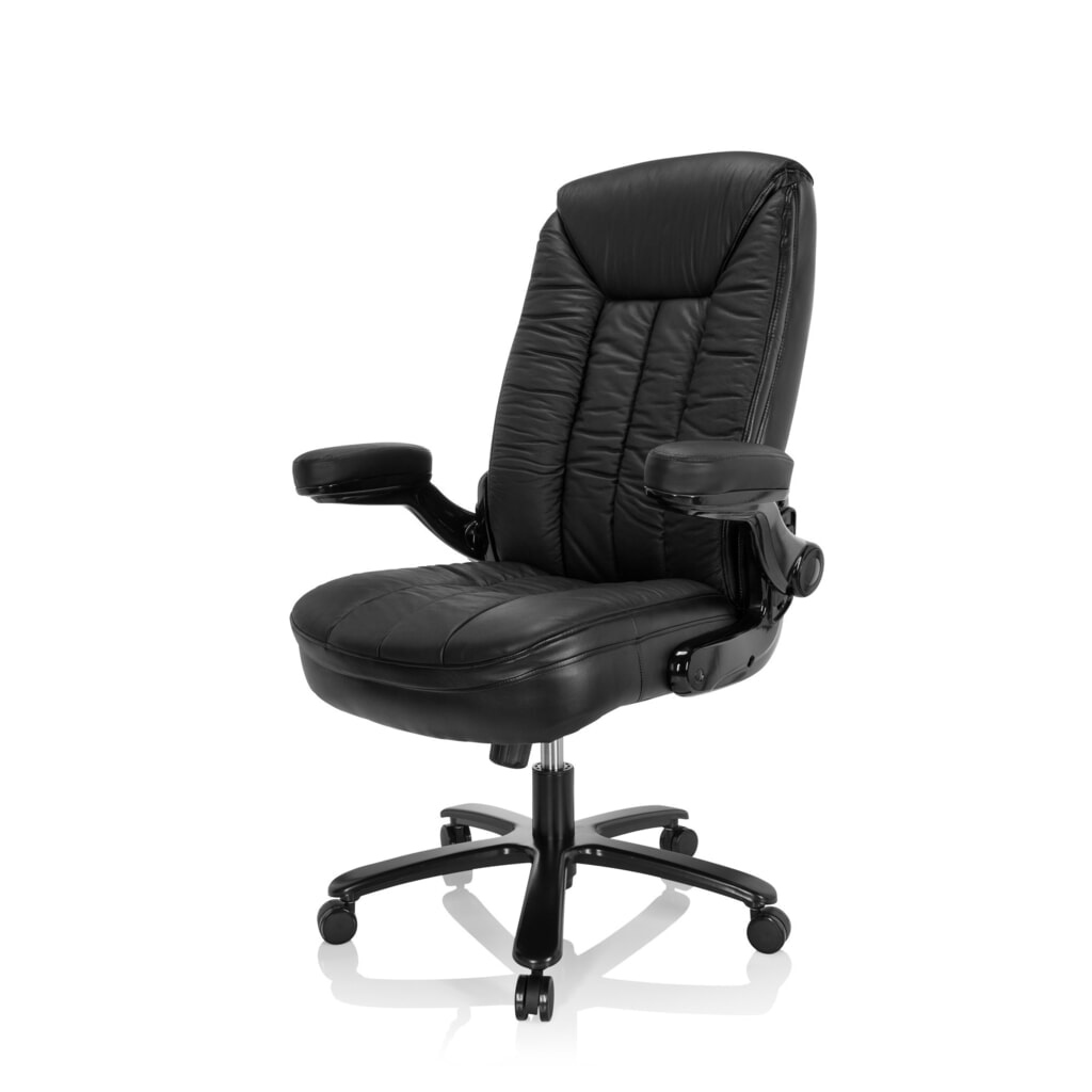 hjh OFFICE Schwerlaststuhl / Büro INSTRUCTOR III XXL Leder, schwarz Produktabbildung Nr. 9: hjh OFFICE Schwerlaststuhl / Büro INSTRUCTOR III XXL Leder, schwarz