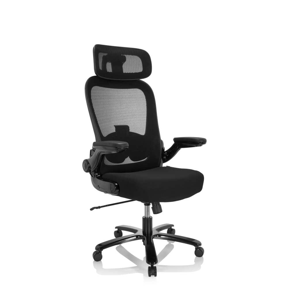 hjh OFFICE Schwerlaststuhl / Büro INSTRUCTOR XXL SW I PRO Stoff/Netzstoff, schwarz Produktabbildung Nr. 3: hjh OFFICE Schwerlaststuhl / Büro INSTRUCTOR XXL SW I PRO Stoff/Netzstoff, schwarz