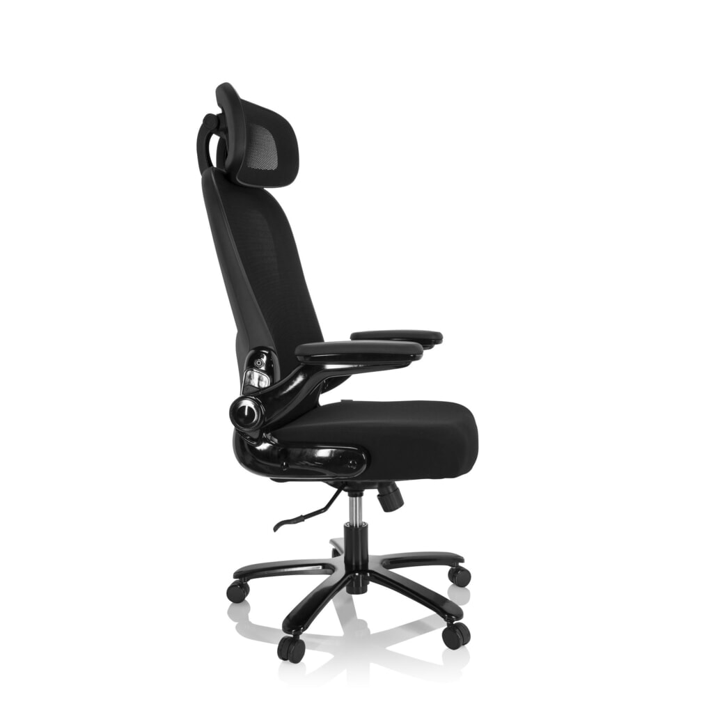 hjh OFFICE Schwerlaststuhl / Büro INSTRUCTOR XXL SW I PRO Stoff/Netzstoff, schwarz Produktabbildung Nr. 4: hjh OFFICE Schwerlaststuhl / Büro INSTRUCTOR XXL SW I PRO Stoff/Netzstoff, schwarz