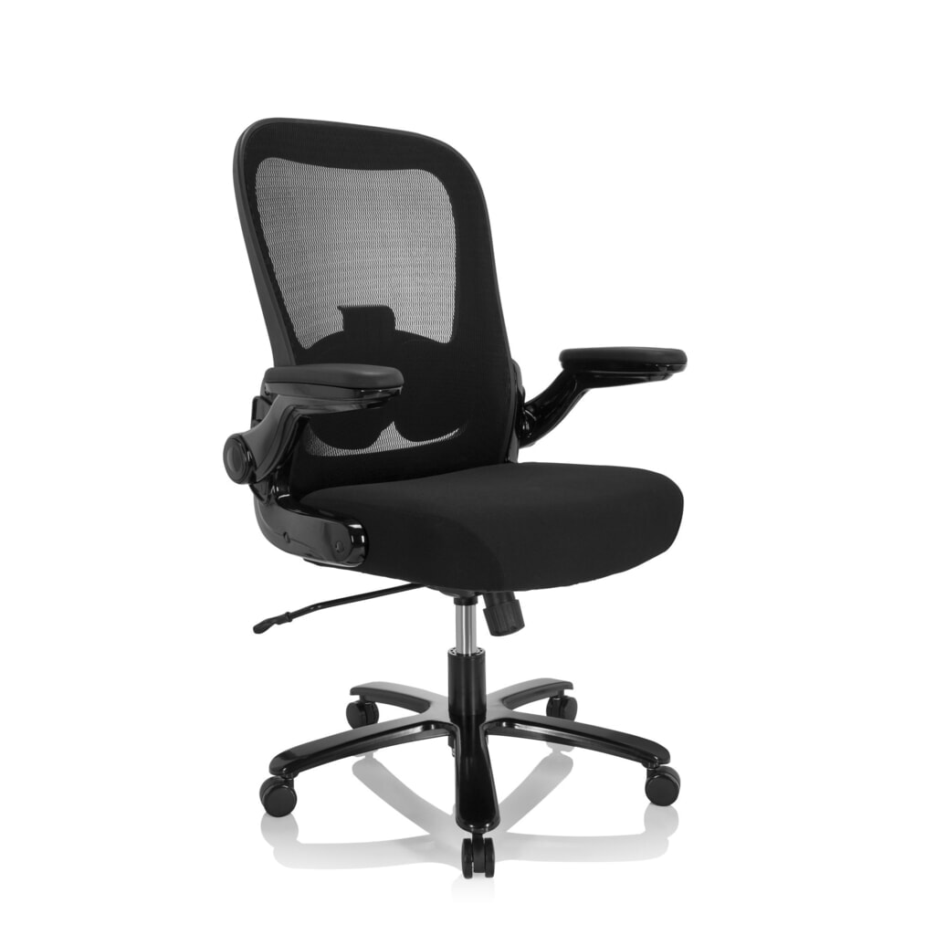 hjh OFFICE Schwerlaststuhl / Büro INSTRUCTOR XXL SW I Sto Stoff/Netzstoff, schwarz Produktabbildung Nr. 3: hjh OFFICE Schwerlaststuhl / Büro INSTRUCTOR XXL SW I Sto Stoff/Netzstoff, schwarz