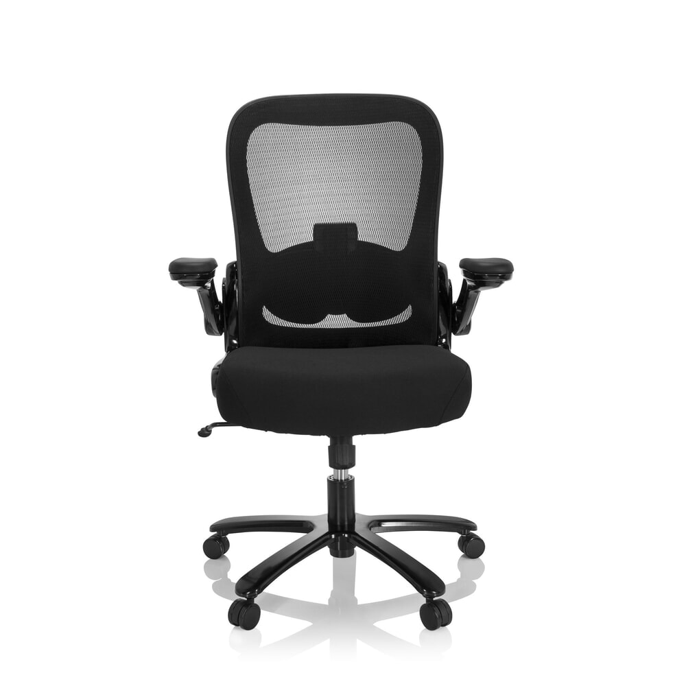 Produktabbildung: hjh OFFICE Schwerlaststuhl / Büro INSTRUCTOR XXL SW I Sto Stoff/Netzstoff, schwarz