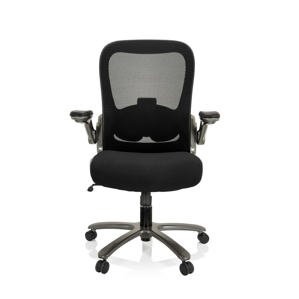 Produktabbildung: hjh OFFICE Schwerlaststuhl / Bürostuhl INSTRUCTOR T I Titan XXL Netzstoff / Stoff, schwarz
