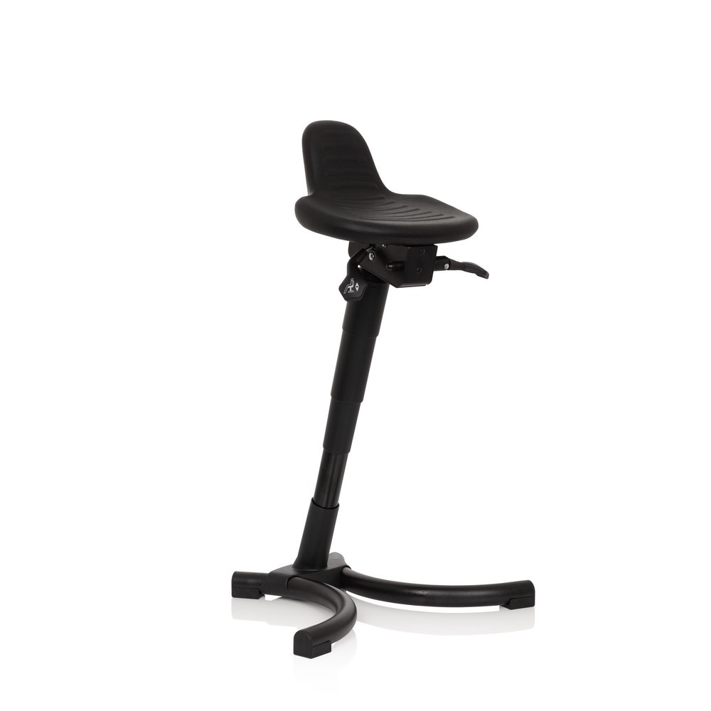 Produktabbildung Nr. 6: hjh OFFICE Stehhilfe / Arbeitsstuhl TOP WORK 34 PU Schaum, Metallgestell, schwarz
