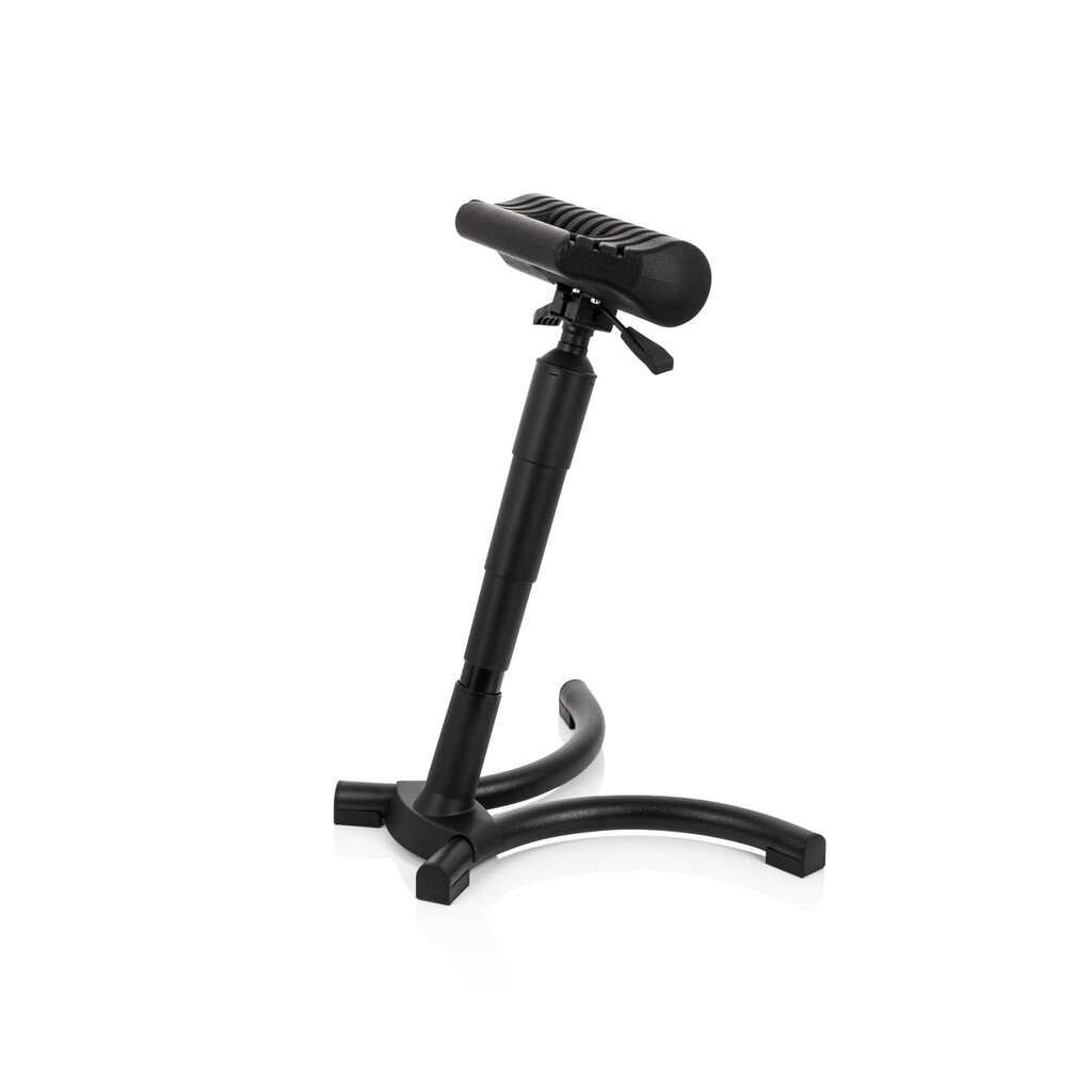 Produktabbildung Nr. 9: hjh OFFICE Stehhilfe / Arbeitsstuhl TOP WORK 33 PU Schaum, Metallgestell, schwarz