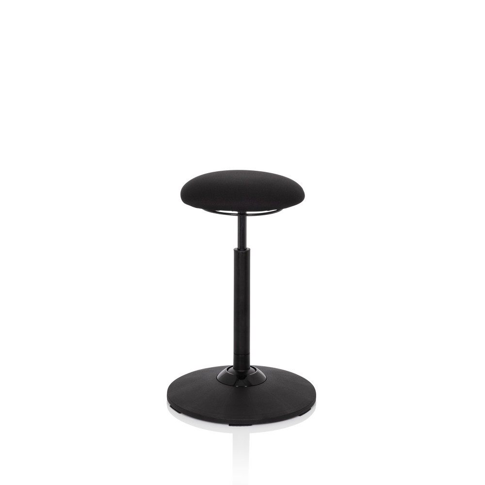 Produktabbildung Nr. 1: hjh OFFICE Stehhocker / Stehhilfe BALANCE SIT Stoff, schwarz