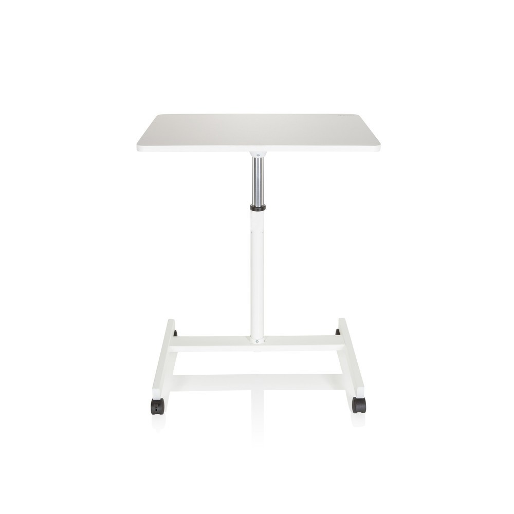 Produktabbildung Nr. 1: hjh OFFICE Stehtisch / Laptopständer STAND VM-SU mit Gasdruckfeder & Rollen, weiß