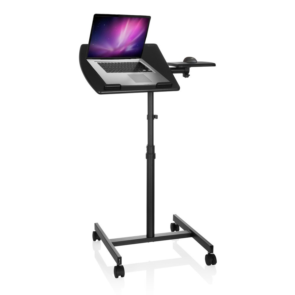 Produktabbildung Nr. 2: hjh OFFICE Stehtisch/Laptopständer mit Rollen VM-SL, schwarz
