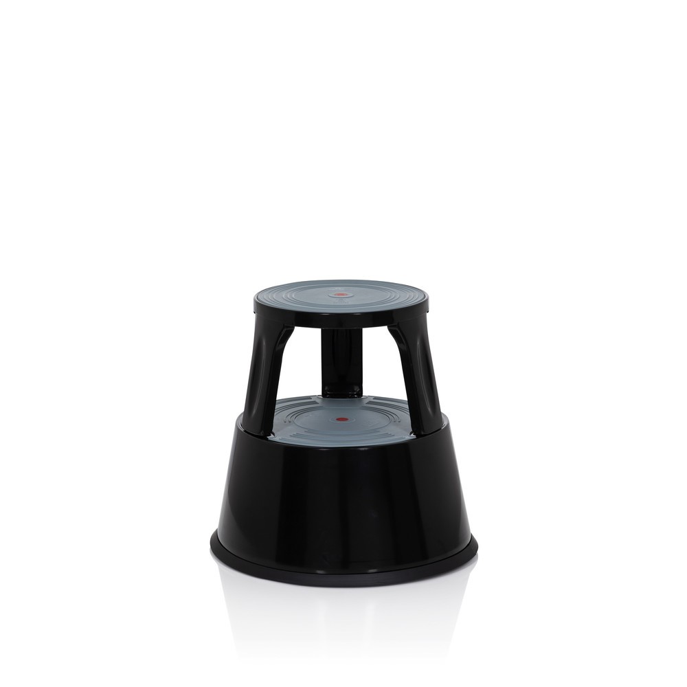Produktabbildung Nr. 1: hjh OFFICE Tritthocker / Rollhocker TIO-M II Metall, Kunststoff, schwarz
