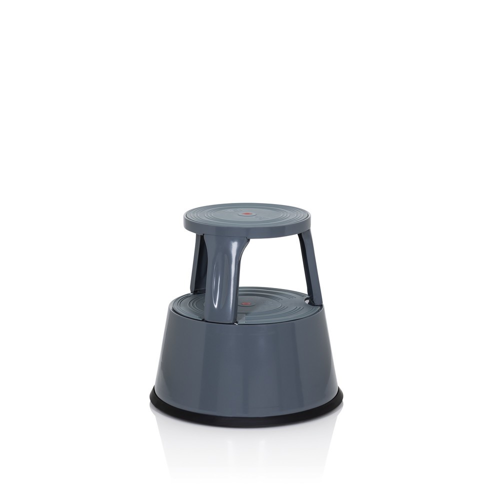 Produktabbildung Nr. 2: hjh OFFICE Tritthocker / Rollhocker TIO-M II Metall, Kunststoff, dunkelgrau