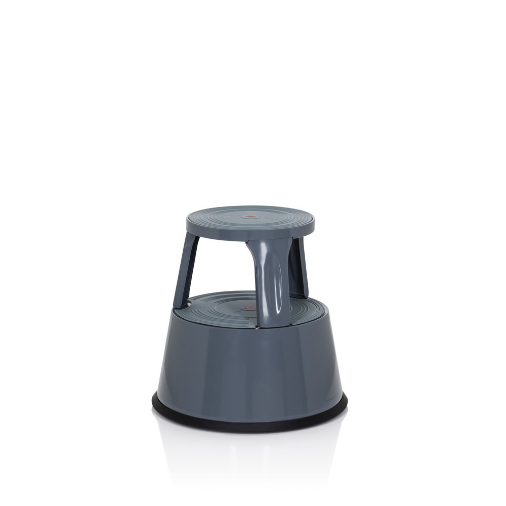 Produktabbildung Nr. 3: hjh OFFICE Tritthocker / Rollhocker TIO-M II Metall, Kunststoff, dunkelgrau
