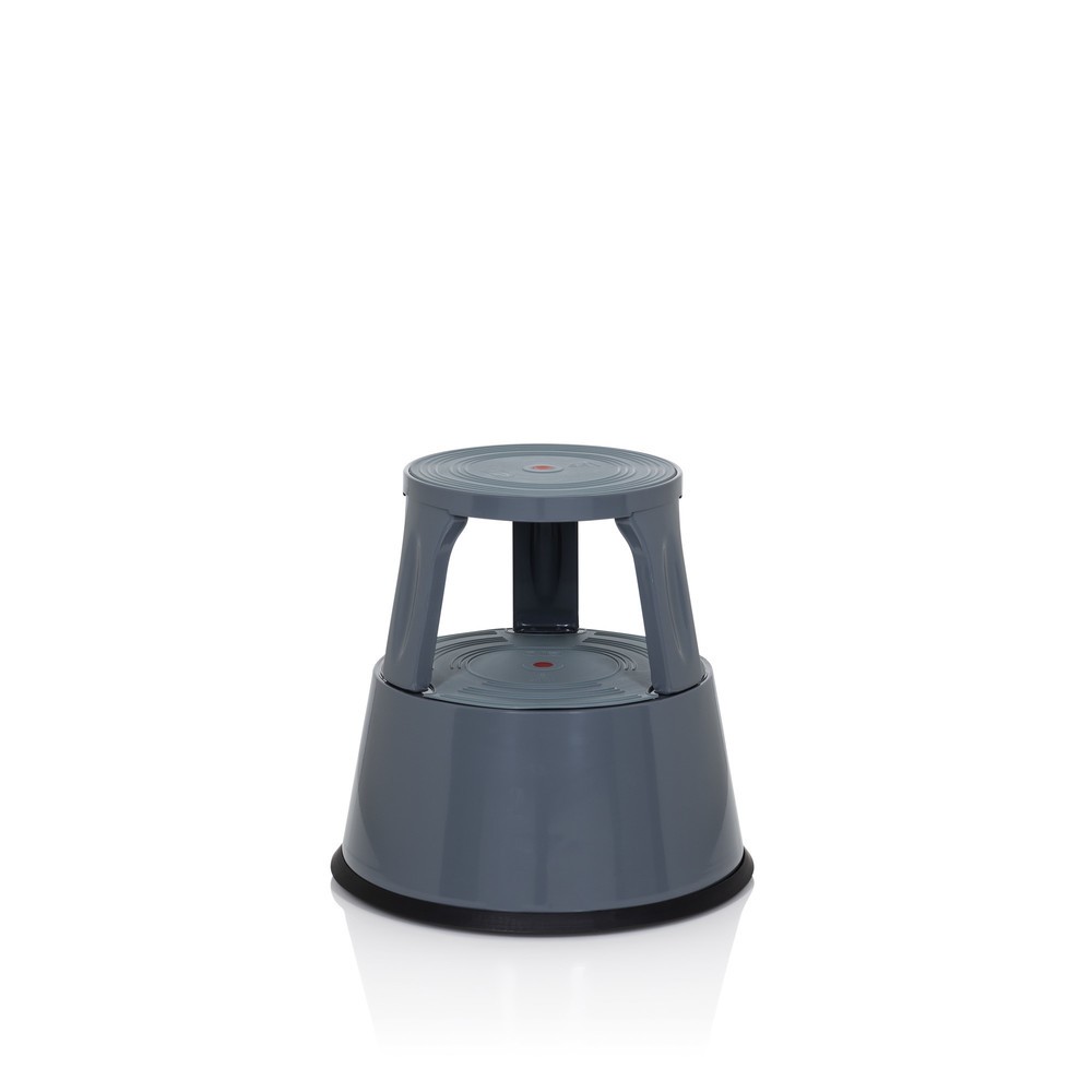 Produktabbildung Nr. 4: hjh OFFICE Tritthocker / Rollhocker TIO-M II Metall, Kunststoff, dunkelgrau