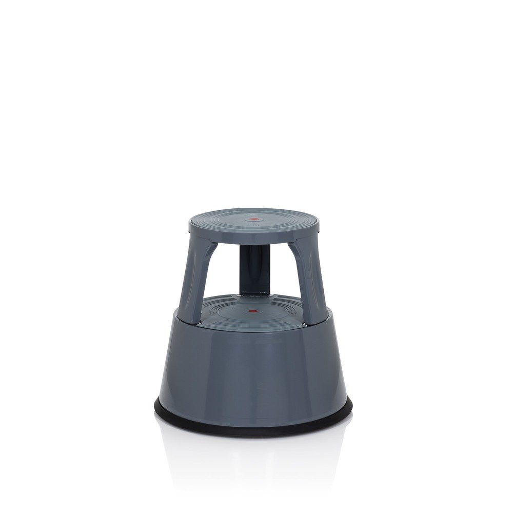 Produktabbildung Nr. 1: hjh OFFICE Tritthocker / Rollhocker TIO-M II Metall, Kunststoff, dunkelgrau