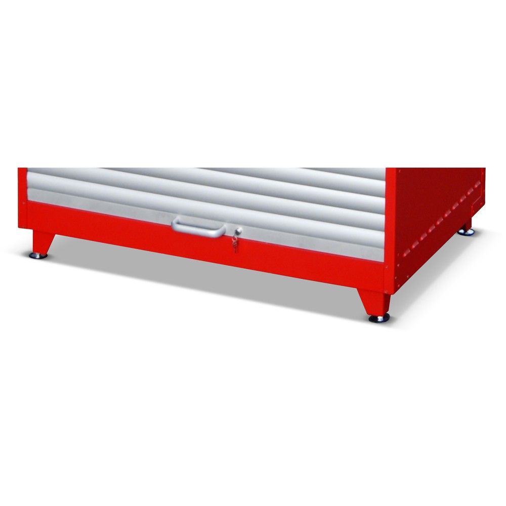 Produktabbildung: Höhenverstellbare Füße für Bauer® Gefahrstoff-Rollladenschrank RSG, 4 Stk/VE