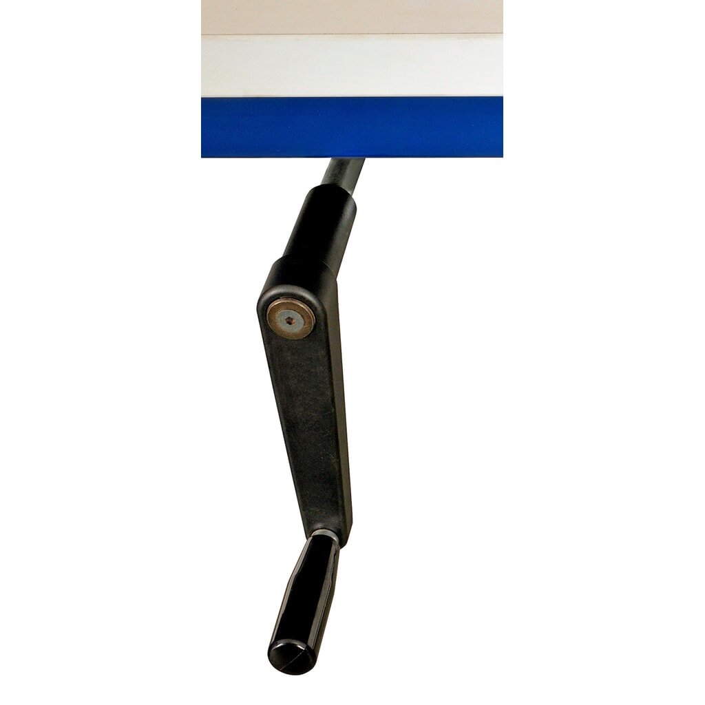 Produktabbildung: Höhenverstellung per Kurbel, für DAHMEN Packtische Classic, Verstellbereich 750-950 mm