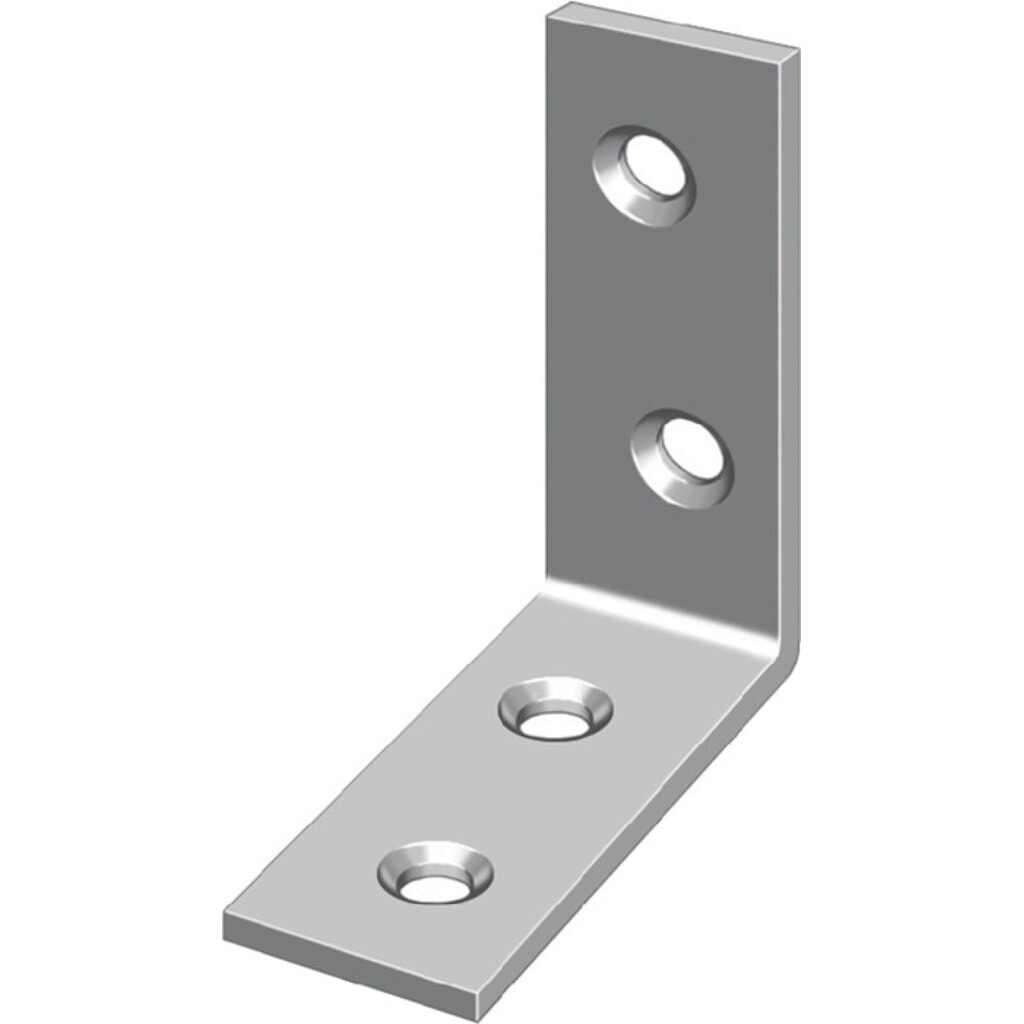 Produktabbildung: HOHAGE Stuhlwinkel Länge 20 mm, Eisen blau chromatiert, Breite 14 mm Stärke 2 mm