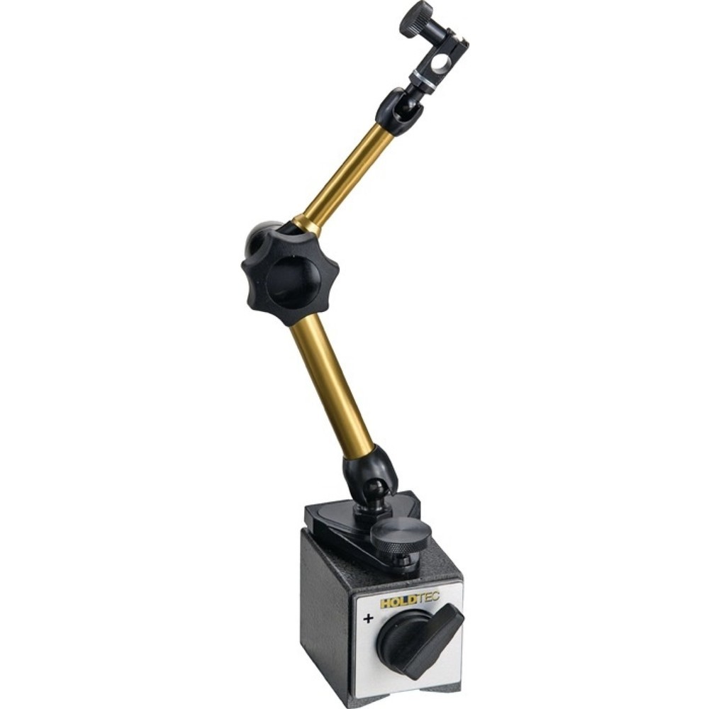 Produktabbildung: HOLD TEC Magnetmessstativ, Haftkraft 320 N, Aktionsradius 152 mm Gesamthöhe 187 mm