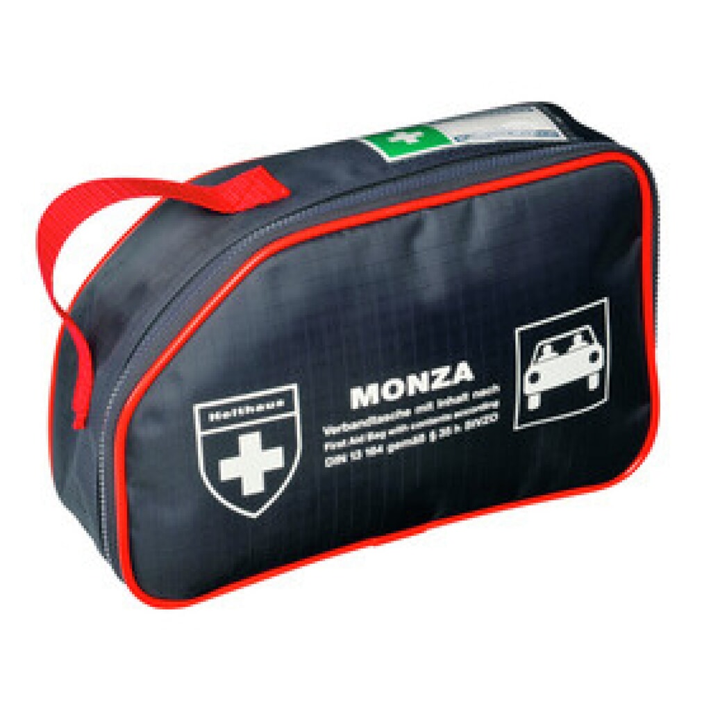 Holthaus Auto-Verbandtasche Monza, DIN 13164, (BxHxT): 25,0 x 15,0 x 7,0 cm Produktabbildung: Holthaus Auto-Verbandtasche Monza, DIN 13164, (BxHxT): 25,0 x 15,0 x 7,0 cm