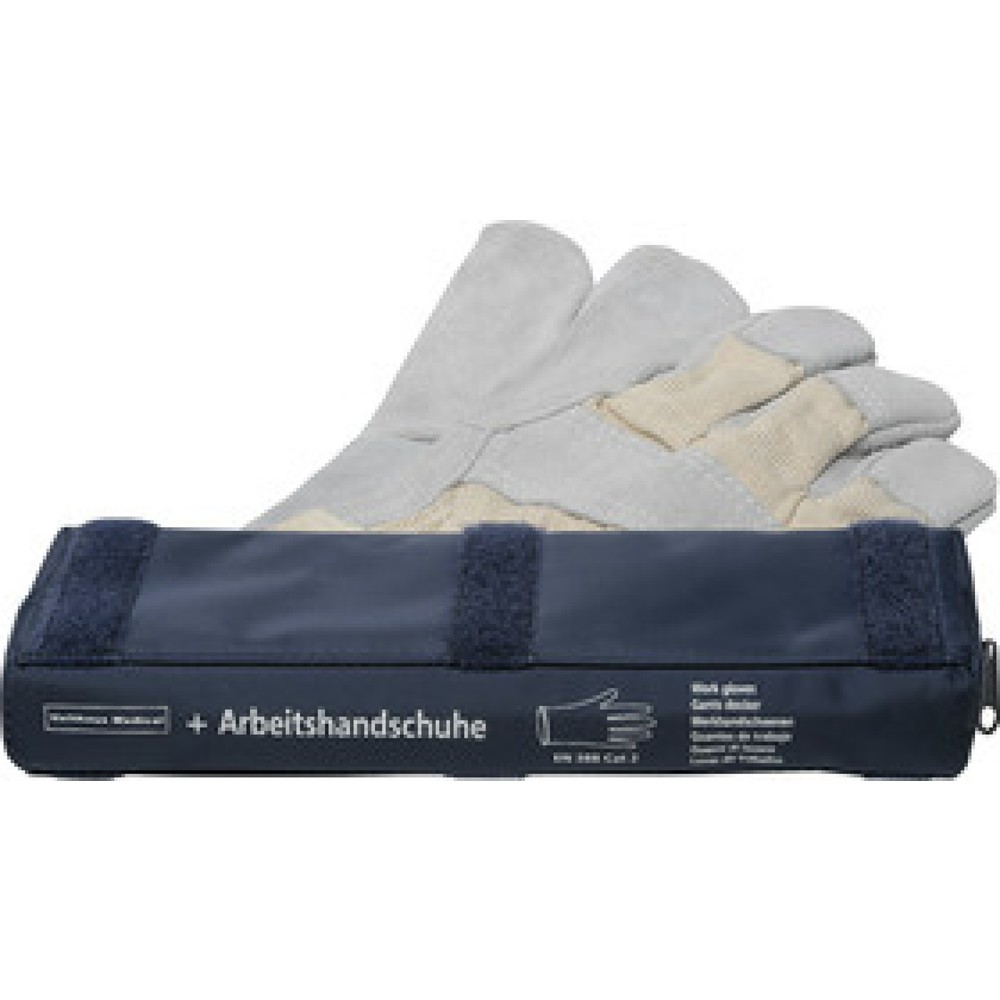 Produktabbildung: Holthaus Handschuhtasche Single, inkl 1 Paar Arbeitshandschuhe Maße (BxHxT): 22,0 x 3,0 x 8,0 cm