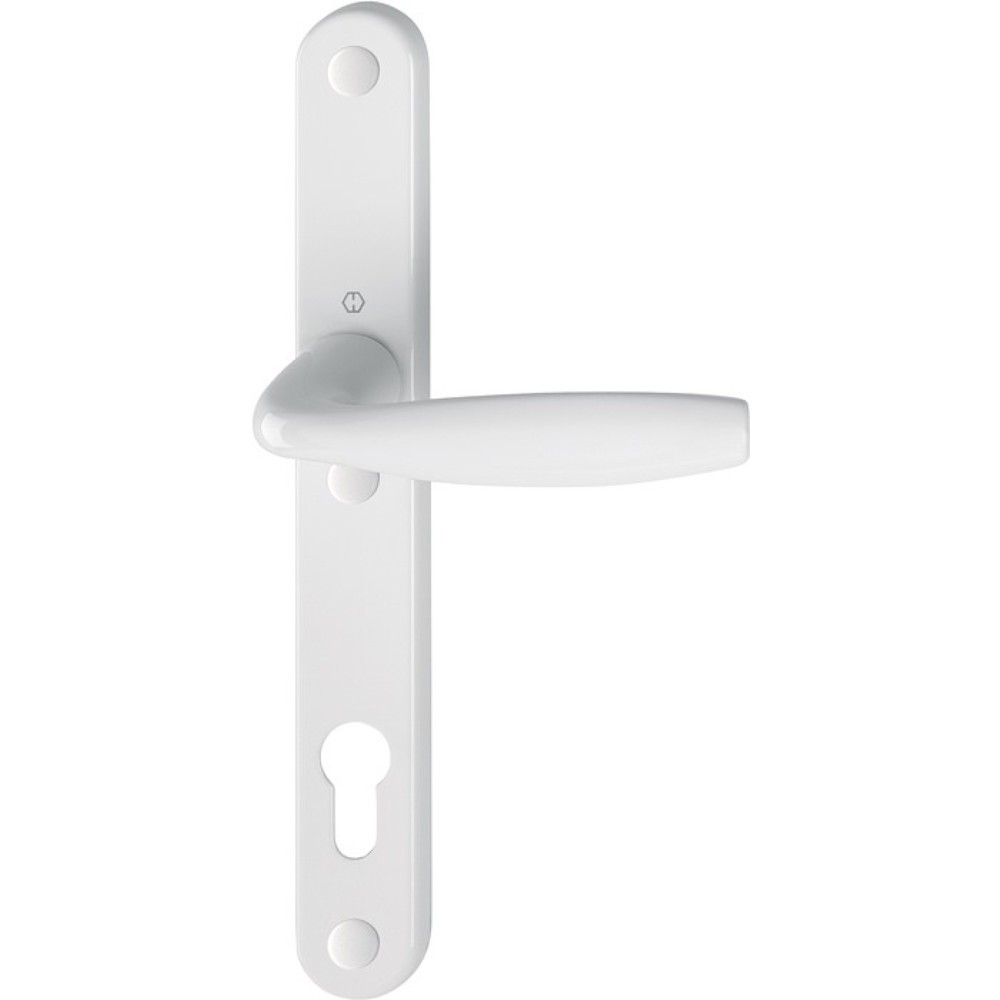 Produktabbildung: HOPPE 1/2 Profiltür-Garnitur New York 1810/3346SN, PZ, Aluminium F9016